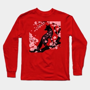 Spring sakura fox Long Sleeve T-Shirt